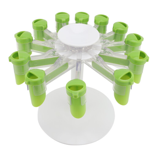 Rotating Spice Bag Rack Organizer ABS PP – Kitchen Countertop Storage