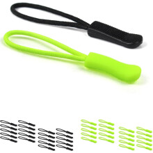 40 st dragkedjedragare - Ljus dragkedjedragare, Fluorescerande dragkedjedragare, Nylon dragkedjedragflik, Dragkedjedragare för ryggsäckar