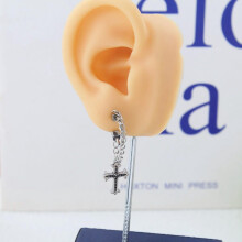 Helix Cartilage Stud and Hoop Earring Set Stainless Steel