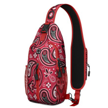 Paisley Bohemian Crossbody Taske – Vintage Etnisk Blomster, Farverigt Retro Abstrakt Design – Rummelig & Let