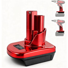 Akkumulátoradapter: Mil*wau*kee M-18-ról M-12-re (DM20M12), kompatibilis a De*walt18–60V-tal, helyettesíti a Mil*wau*kee18V-t az M-12 12V-os