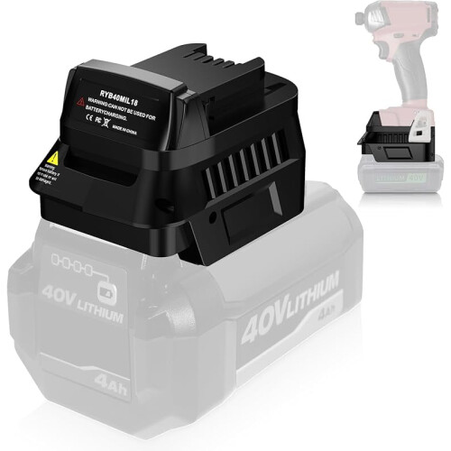 Ryobi 40V to Milwaukee 18V Battery Adapter