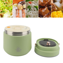 304 Stainless Steel Insulated Food Container 1035g Vacuum Lunch Box with Foldable Spoon