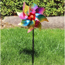 Multicolor Windmill Toy, Outdoor Garden Ornament & Educational DIY Kit for Kids – Compatible with Yard & Farm Decor
