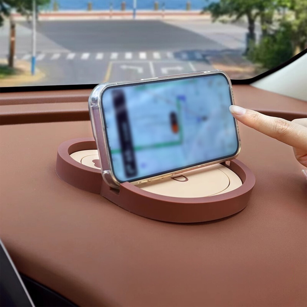 Cute Bear Face Car Phone Holder For Dashboard Â Non-Slip, No-Tools, Universal Fit For 4Â6.7" Smartphones 9448483163613