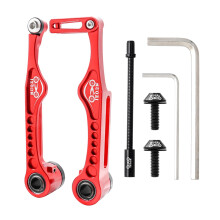 Aluminiumslegering Lineær Pull Bike V-bremser Foran Bag Sæt Udskiftning Passer til Landevejscykel BMX Reparation Red126x60.8mm