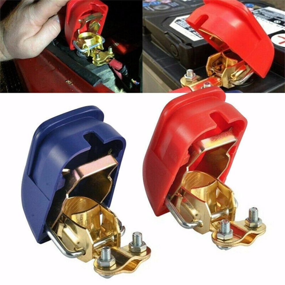 12V Quick-Release Battery Clamps For Car/Van/Truck Â Universal Side & Top Post Terminals, Corrosion-Resistant 9448483165150