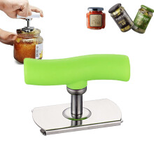 Arthritis Jar Opener for Seniors, Easy-Open Adjustable Grip Tool – Green, 1pc (Compatible with standard jars)