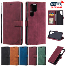 Leather Flip Wallet Phone Case with Card Slot & Zipper – Compatible with Samsung Galaxy S24 Ultra, S23 Ultra, S22 Ultra, S21 Ultra, S20, S10, S9