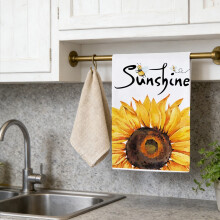 Sunflower Kitchen Towels Black Plaid Sunflower Buffalo Towels Bathroom Towels Dish BathTowels Absorbent Soft Hand Guest Kitchen Decor