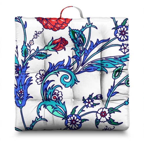 Paisley Meditation Floor Pillow Boho Square 22x22