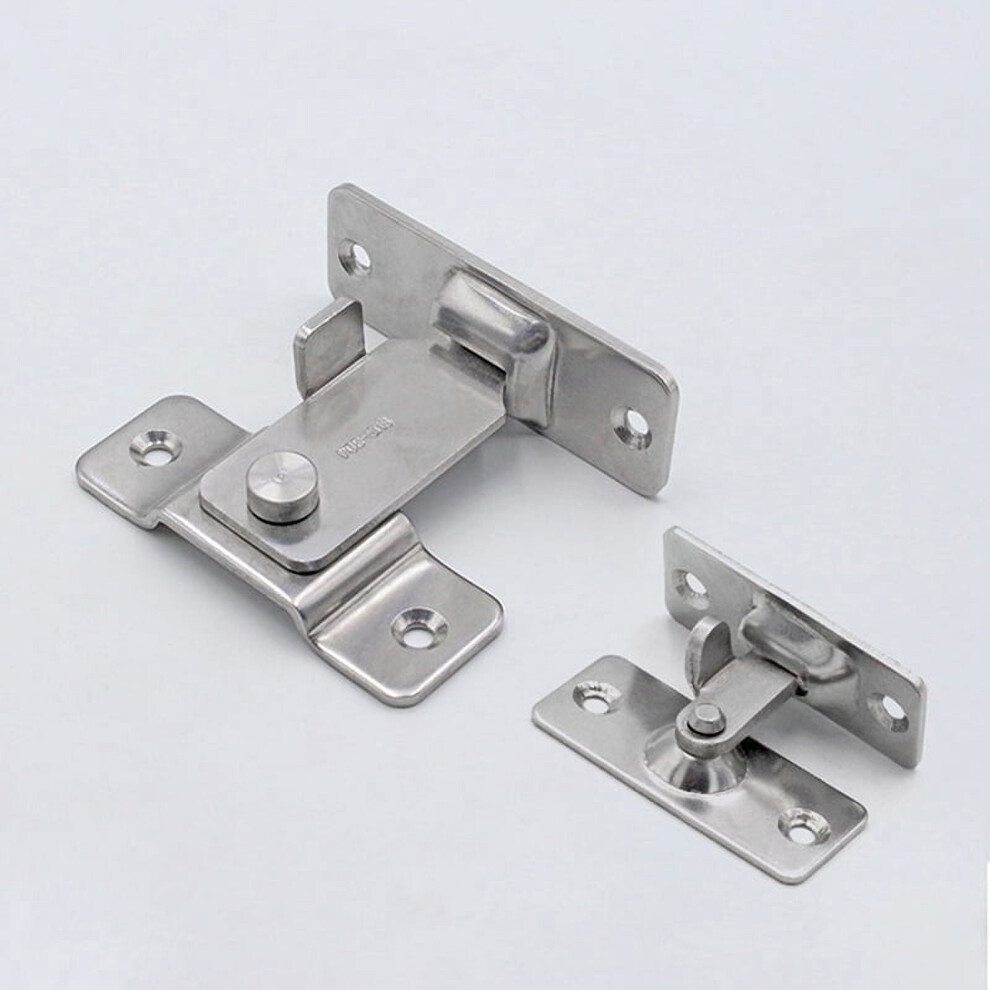 90 Degree Stainless Steel Door Latch Right Angle Sliding Bending Door Lock Latch Screw Locker Hardware Accessories 9489952796888