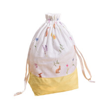 Easter Candy Storage Drawstring Gift Bag – Premium Reusable Canvas, Compatible with Baby Showers & Birthday Parties