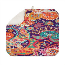 Bohemian Style Kitchen Dish Drainer Mat 16x18 Inch Super Absorbent Microfiber Washable Reusable Dish Drying Pad for Home Use
