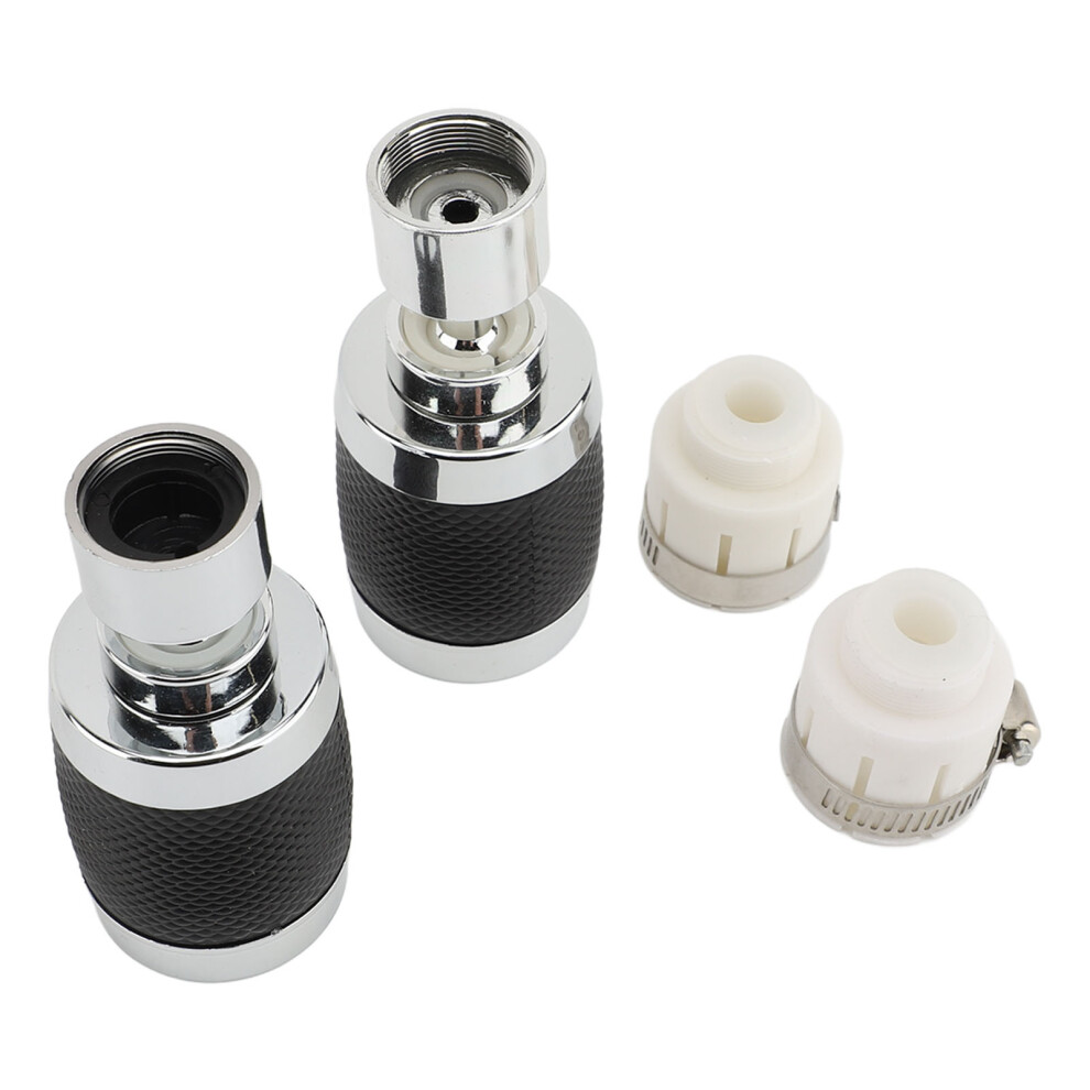 2Pcs Faucet Aerator 3 Modes 360 Rotating Splash Filter For Kitchen Black 8771391821476