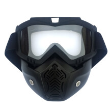 Snow Goggles Compatible with Motorcycle Helmet, Windproof Ski Mask, Removable Antifog, UV Protection for Skiing/Snowboarding