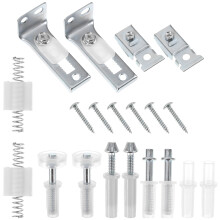 MUSEYA1Sett dobbeltfoldet skapdørbeslag i rustfritt stål, erstatningsbeslag til dobbeltfoldet dør for huseiere