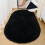 Μαλακά άνετα χαλιά περιοχής Shaggy Oval 39x63 ιντσών μαύρο βελούδινο χαλί για 1