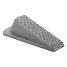 EGYMEN Rubber Door Stopper – Flexible, Non-Slip, Adjustable for Hardwood & Tile – Durable Door Chock (Gray)