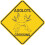 Placa decorativa de parede em metal com a travessia de axolotes, 30x30cm (12x12 polegadas). 1