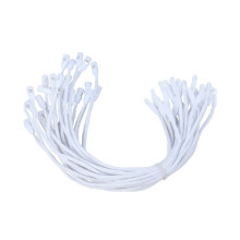 BE-TOOL200PCS Cordão para Etiqueta de Roupa, Cordão com Gancho para Fixação de Etiqueta de Bagagem, Branco