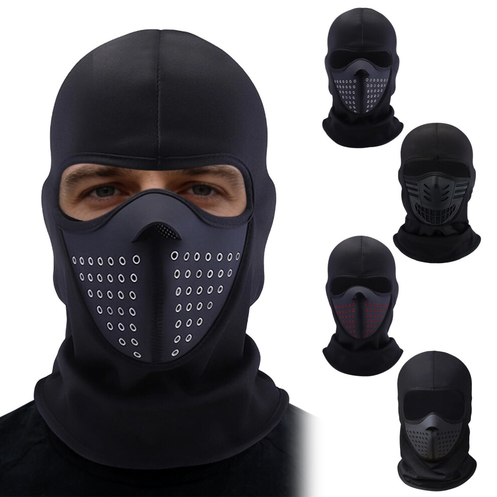 4Pcs Winter Balaclava For Motorcycle, Cycling, SkiâWindproof Full Face Mask, Cold Weather Sports Hood (Compatible With All Helmets) 9489952929811