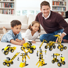 UHUYA8-i-1 robotbyggesæt til drenge 6-12 år, gør-det-selv ingeniørlegetøj, kompatibel med LEGO
