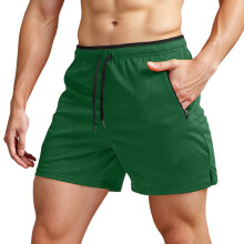 Cargoshorts til mænd, brede ben, streetwear, baggy shorts, sommer, lette, afslappede shorts, herremode, grøn, størrelse M
