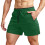 Short cargo homme, jambes larges, léger, vert, taille M 1