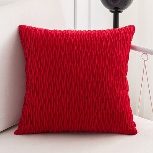Μαξιλάρι Red Velvet 30x50cm με γέμιση από βαμβάκι PP