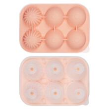 Silicone Ice Cube Mold – Spherical & Angular Ice Ball Maker Set, Food-Grade, BPA-Free, with Funnel Lid – Slow-Melting Whiskey & Cocktail Ice Cubes