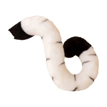 Peluche a forma di coda di animale bianca per il gioco genitore-figlio, 35,5 cm (14 pollici)
