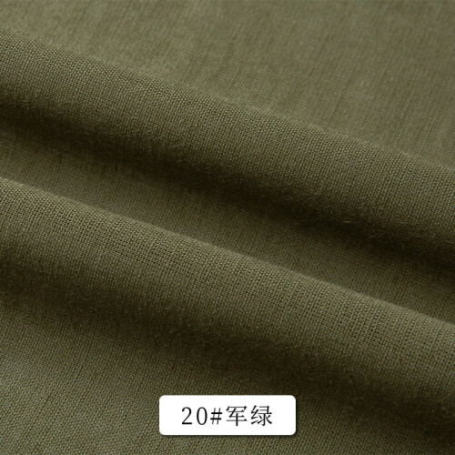 Army Green Cotton Fabric 39x57in Solid Color
