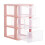 Plastic Storage Drawers 3 Layers, Transparent Desktop Drawer Type Storage Box 1