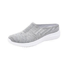 Graue, atmungsaktive Damenschuhe, Größe 7, mit weicher Sohle und
