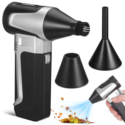 Supvox Portable High-Speed Handheld Blower, Black ABS for Versatile Use