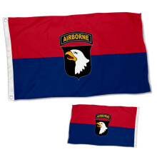 Drapeau de la 101e division aéroportée de l'armée américaine (12 x 18 pouces)