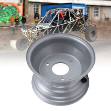 16x8-7 Stahl-ATV-Radfelge 7 Zoll Silber für Quad, UTV & Go-Kart