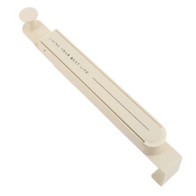 Foldable Over The Door Hanger - Aluminum Alloy Clothes Rack, 34.3cm, Milk White