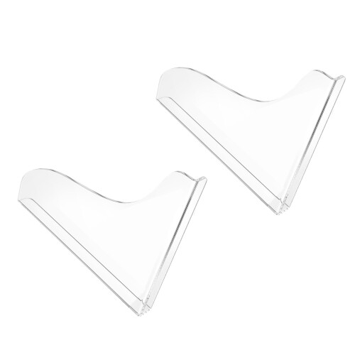 2PCS Clear Acrylic Shower Splash Guard, Bath Corner Water Protector 1