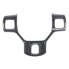Carbon Fiber Steering Wheel Cover Trim for 1500 2500 3500 2011-2018