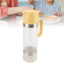 350ml Clear Glass Honey Dispenser with Handle, Drip-Free Syrup Container