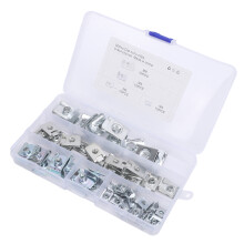 50Pcs Car U Nuts Speed Fastener Clip Assorted U-shaped Clip-Nut M4/M5/M6/M8 Kits