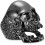 Men's Stainless Steel Skull Ring Gothic Punk Style Size 4