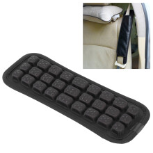 Elastic Car Seat Belt Shoulder Pad, Black, 3.3 x 9.8in