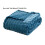 Cooling Blanket Soft Thick Nap Blanket Dark Blue 70x100 cm 2