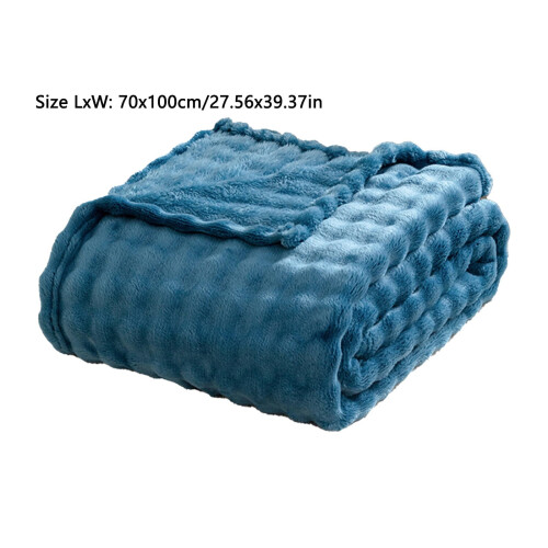 Cooling Blanket Soft Thick Nap Blanket Dark Blue 70x100 cm 1