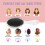 Floral Pattern Hair Brush Retro Paddle Detangler with Soft 7