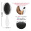 Floral Pattern Hair Brush Retro Paddle Detangler with Soft 8