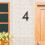 Números residenciais de 5 polegadas em ABS preto para placas externas. 5